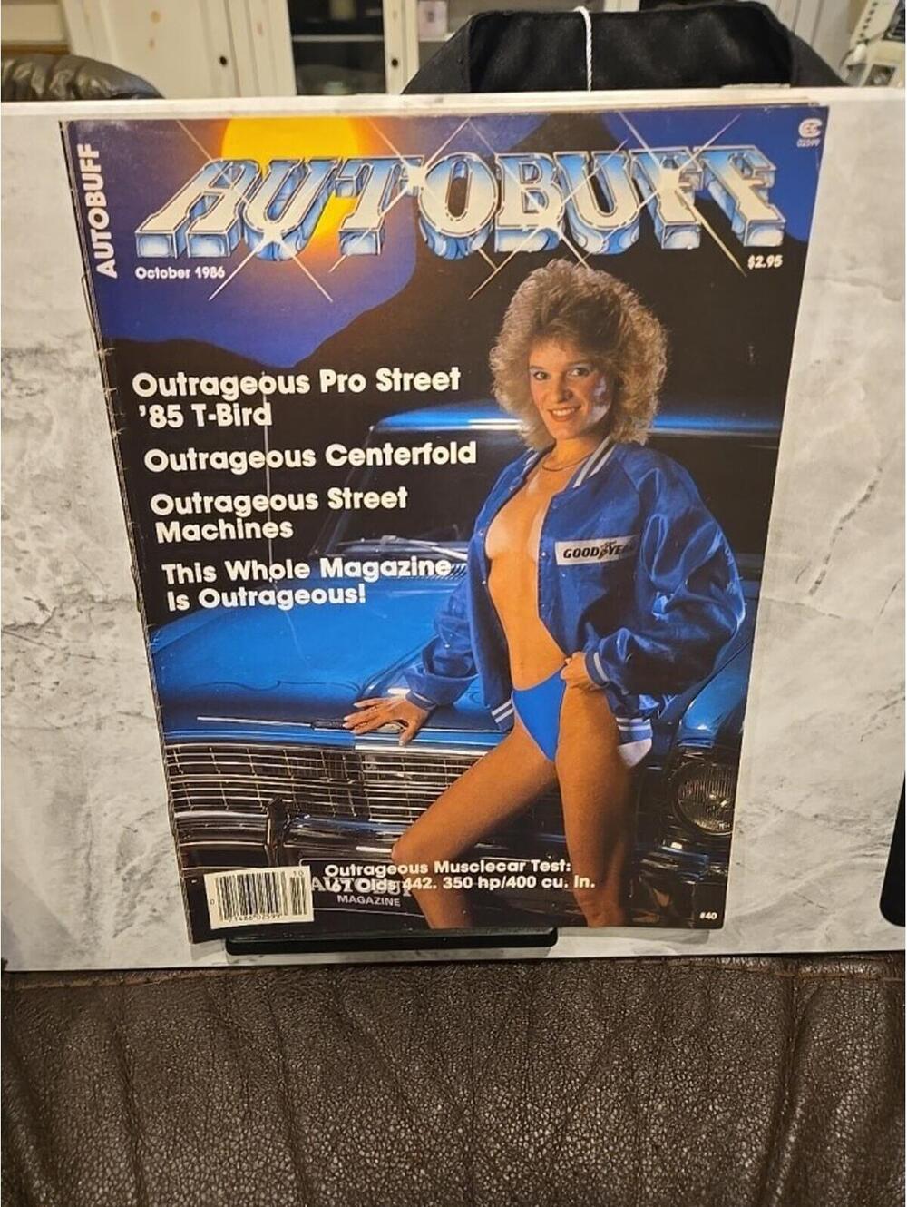 Autobuff Magazine October 1986 Pro Street T-Bird Muscle Cars Centerfold Intact